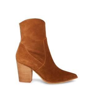 Dámské Nízké Kozačky Steve Madden Janetta Semišové Hnědé | SM-406KX