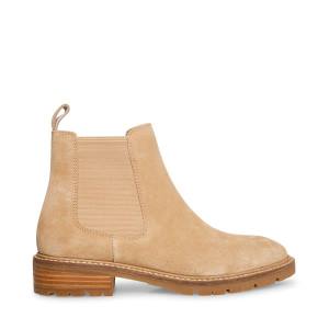 Dámské Nízké Kozačky Steve Madden Leopold Tan Semišové Hnědé | SM-193GH