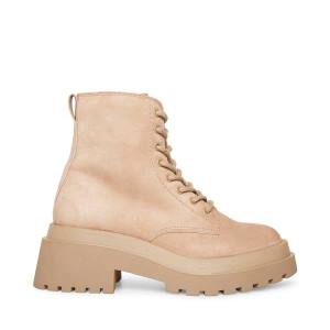 Dámské Nízké Kozačky Steve Madden Malvina Taupe Semišové Šedé Hnědé | SM-512QH