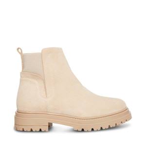 Dámské Nízké Kozačky Steve Madden Moira Sand Semišové Hnědé | SM-106SR