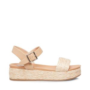 Dámské Sandály Steve Madden Accord Natural Raffia Béžový | SM-276GU