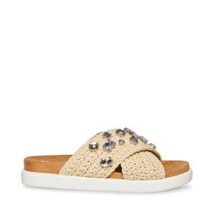 Dámské Sandály Steve Madden Amandy Natural Béžový Viacfarebný | SM-250ZC