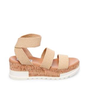 Dámské Sandály Steve Madden Bandi Natural Raffia Béžový | SM-920TA