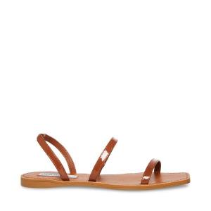 Dámské Sandály Steve Madden Direct Cognac Lakovaná Hnědé | SM-580ZD