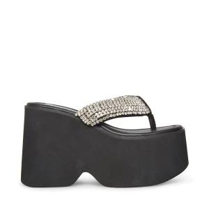 Dámské Sandály Steve Madden Gwen-r Černé Viacfarebný | SM-673UD