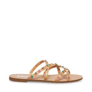 Dámské Sandály Steve Madden Kelsey Natural Béžový Viacfarebný | SM-597ZH