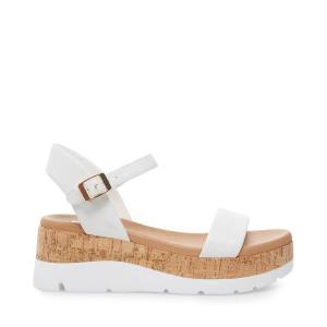 Dámské Sandály Steve Madden Roselita Læder Bílé | SM-263QU