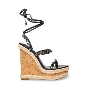 Dámské Sandály Steve Madden Tinsley Černé Viacfarebný | SM-503KP