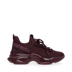 Dámské Tenisky Steve Madden Maxima Burgundy Vínové Viacfarebný | SM-406ZQ