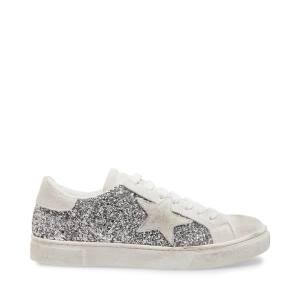 Dámské Tenisky Steve Madden Rubie Glitter Stříbrné | SM-361SB