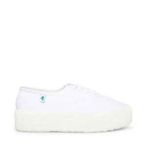 Dámské Tenisky Steve Madden Stream Fabric Bílé | SM-376KT