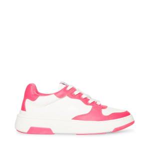 Dámské Tenisky Steve Madden Tristina Fuschia Bílé | SM-962JS