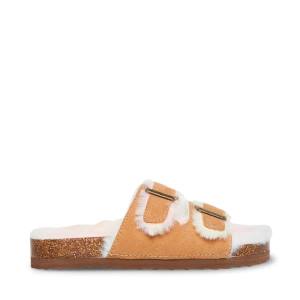 Dětské Pantofle Steve Madden Jleena Cognac Hnědé Viacfarebný | SM-762YA